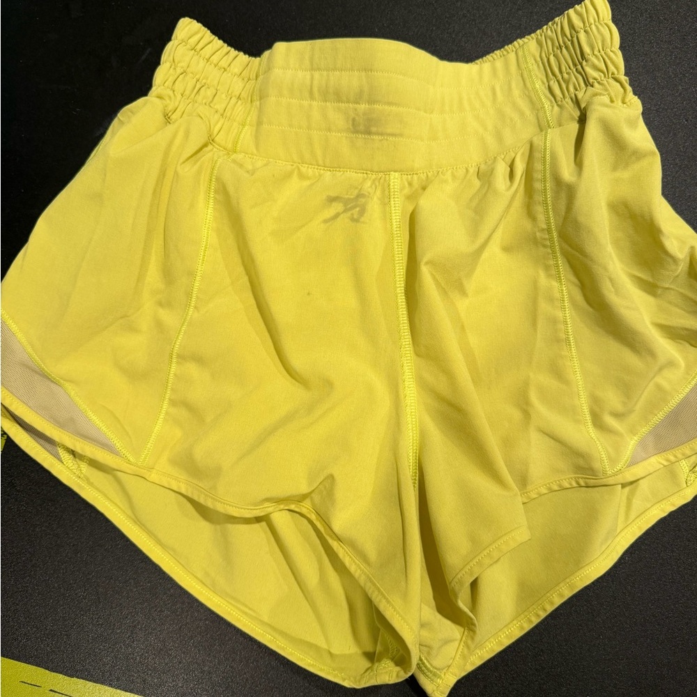 lululemon athletica Bright Yellow/green Women's Running Shorts